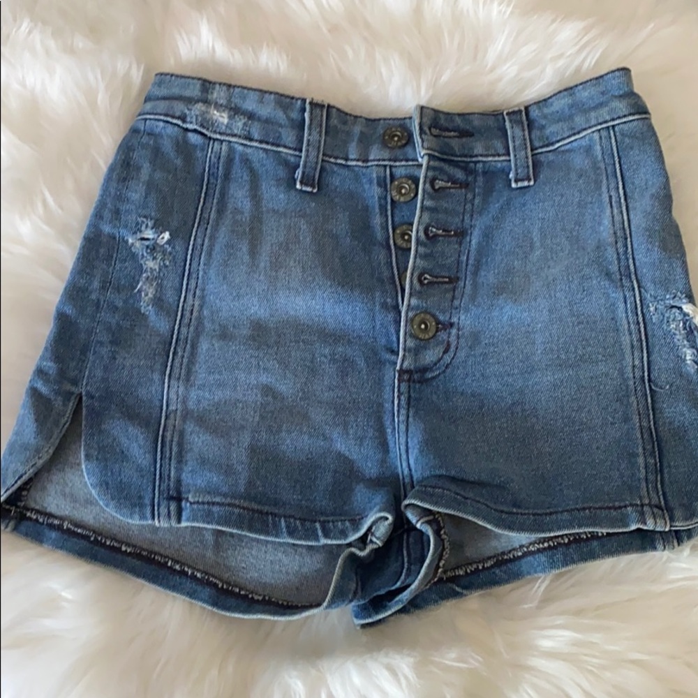 SOLD Carmar Denim with high waisted w/ scalloped sides